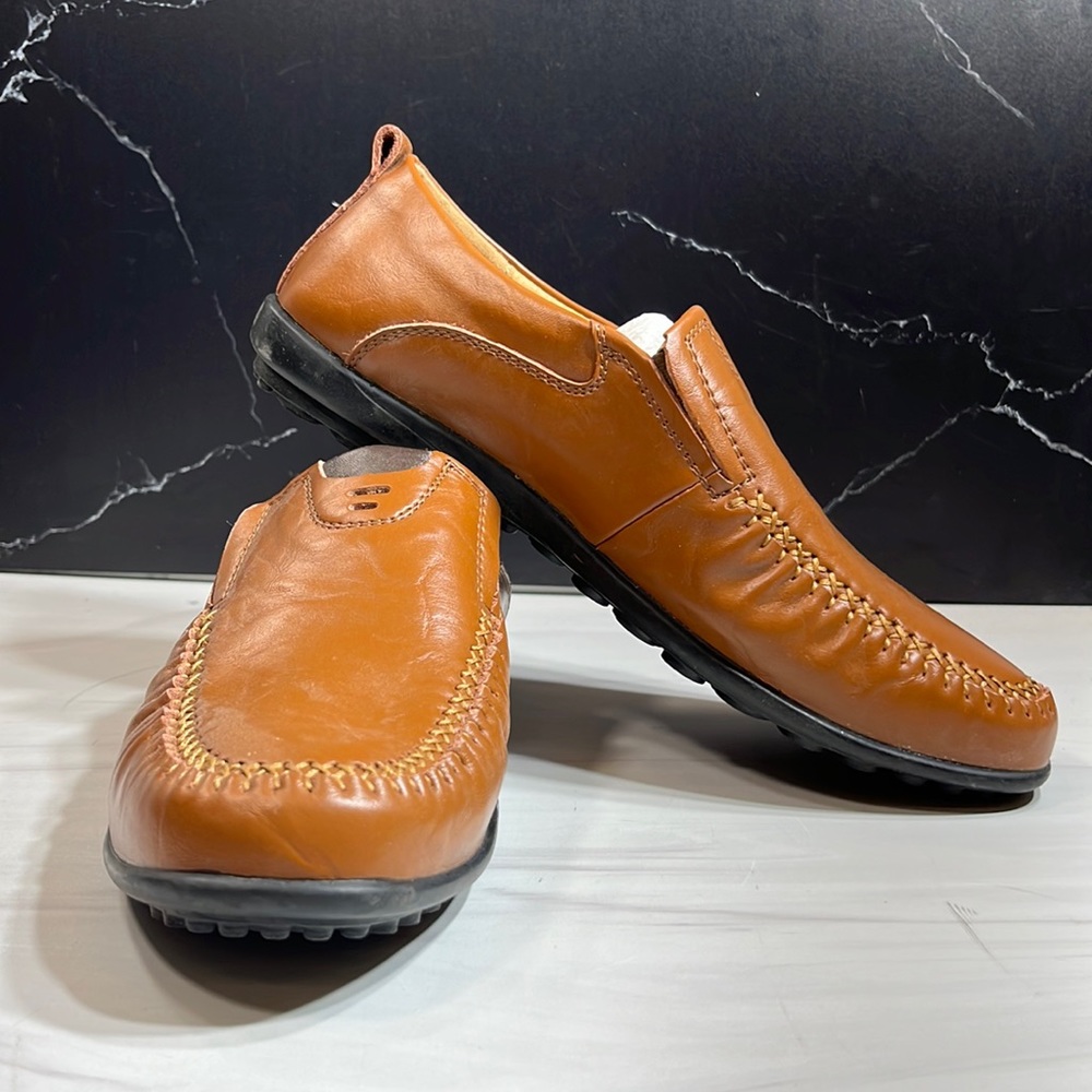 Tan Leather Loafers